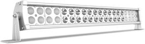 img 4 attached to 🚗 YITAMOTOR 22-inch White LED Light Bar - Spot Flood Combo Driving Fog Light for Pickup, Off Road, SUV, ATV, UTE, Jeep, Tractor - 120W LED Work Light Bar