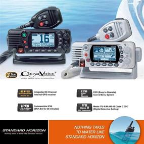 img 1 attached to 📻 Small White Standard Horizon Eclipse-Series VHF Radio with GPS: Reliable Communication for Marine Activities