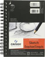 ✏️ canson artist series universal sketch pad – 5.5” x 8.5”, side wire bound – 100 sheets (3-pack): find the perfect sketching companion! logo