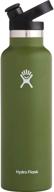 🚰 hydro flask 21 oz. standard mouth water bottle - stainless steel, reusable & vacuum insulated with sport cap логотип