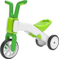 🚲 chillafish bunzi 2-in-1 toddler balance bike and tricycle - adjustable lightweight first gradual balance bike for kids ages 1 to 3 years old - silent non-marking wheels - lime, one size logo