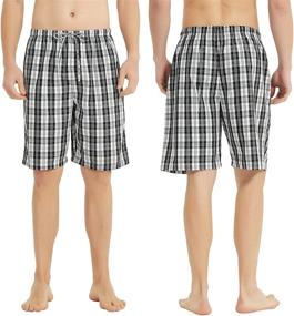 img 2 attached to 🩳 Comfortable HomyComy Pajama Shorts: High-Quality Cotton Sleepwear for Men's Sleep & Lounge