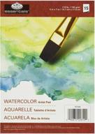 5x7 watercolor artist paper pad - essential for artists, 15 sheets logo