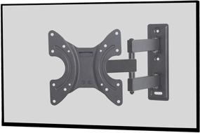 img 3 attached to 📺 Atlantic Full Motion Tilt-Swivel TV Wall Mount: Fits 26-42 Inch Flat Screen TVs + 6 Ft HDMI Cable, Cable Ties, and Leveler [PN63607148]