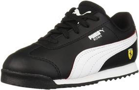 img 4 attached to 👟 Ferrari White Peacoat H Unisex Sneakers by PUMA - Boys' Shoes