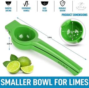 img 2 attached to Zulay Premium Metal Lime Squeezer & Citrus Juicer - Powerful Manual Press for Maximum Juice Extraction - Lime Juicer