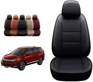 🚘 oasis auto 2016-2021 pilot custom fit black pu leather seat cover for honda pilot 2nd row bench seat logo