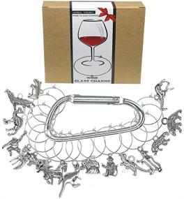 img 1 attached to 🍷 Set of 16 Wine Glass Charms for Stem Glasses - Identifiers, Markers, and Tags - Ideal for Wine Tasting Parties, Bachelorette Events, and Wine-themed Decorations