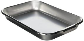 img 2 attached to Vollrath 61230 Bake and Roast Pan - Stainless Steel, 3.5 Qt Capacity, 14-7/8 x 10-1/4 x 2-inch, Silver
