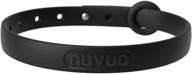 🐱 nuvuq black pepper soft and lightweight cat collar with safety button for optimal comfort logo
