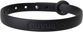 img 4 attached to 🐱 Nuvuq Black Pepper Soft and Lightweight Cat Collar with Safety Button for Optimal Comfort