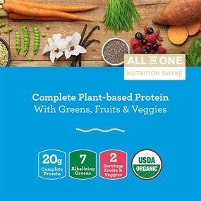 img 1 attached to 🌿 Organic Protein Superfood by Amazing Grass: Vegan Powder Shake, Complete All-in-One Nutrition, Natural Vanilla Flavor, 11 Servings (Previous Edition)