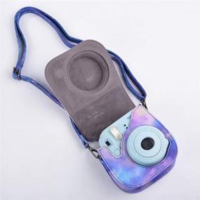 img 2 attached to 📷 Katia Camera Case Bag: Compatible for Fujifilm Instax Mini 9/ Mini 8+/ Mini 8 Instant Film Camera - Includes Shoulder Strap and Photo Accessories Pocket - Galaxia