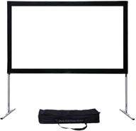 🎥 adjustable legs screenpro projector screen (max 20.7") - 120" portable outdoor fast-folding movie screen hd ultra 4k with carry bag for indoor/outdoor,home theater camping or family trips logo