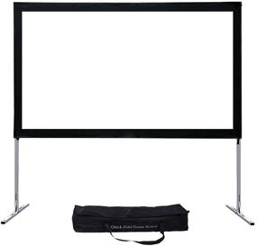img 4 attached to 🎥 Adjustable Legs SCREENPRO Projector Screen (Max 20.7") - 120" Portable Outdoor Fast-Folding Movie Screen HD Ultra 4K with Carry Bag for Indoor/Outdoor,Home Theater Camping or Family Trips
