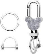 chain extra rings keychain silver logo