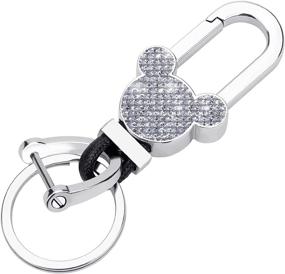 img 3 attached to Chain Extra Rings Keychain Silver