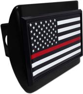 firefighter hitch cover black frame logo