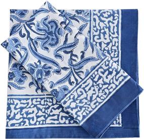 img 4 attached to Elegant ATOSII Midnight Cotton Dinner Napkins: The Perfect Touch for Sophisticated Dining