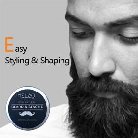 img 2 attached to Beard Balm Softening Cream with Growth Conditioner and Leave-In Moisturizer Wax - Natural Oil and Butter for Grooming, Styling, and Mustache Care