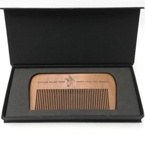 img 3 attached to 🪥 Wood Beard Comb for Men by Badass Beard Care - Fine Tooth, Anti-Static