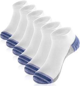 img 4 attached to 🧦 IEOVIEE Women Athletic Ankle Socks: Low Cut, Cushioned, Soft Cotton, No Show - US Size 7-12 (6 Pairs)