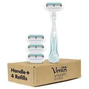 img 4 attached to Get Smooth & Sensitive Skin with Gillette Venus Women's Razor - 1 Handle + 4 Refills