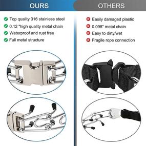 img 3 attached to 🐶 Awaymi Quick Release Dog Prong Training Collar - Adjustable Stainless Steel Choke Pinch Collar Links with Comfort Caps for Small, Medium, and Large Dogs