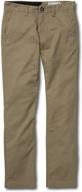 stylish and flexible: volcom boys' frickin modern stretch chino pant - perfect blend of comfort and class logo