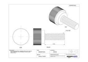 img 1 attached to Высококачественные латунные ручки с нарезанными резьбами - прочный и надежный выбор