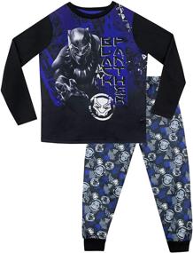 img 4 attached to Ultimate Marvel Boys' Black Panther Pajamas - Embrace the Wakandan Spirit!