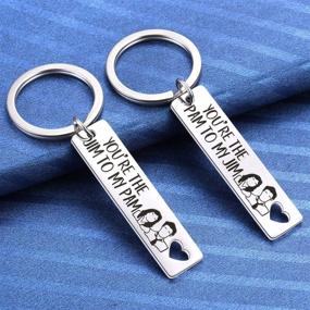 img 3 attached to 👔 Office Show Inspired Boys' Jewelry: Stylish 2Pcs Keychain Set