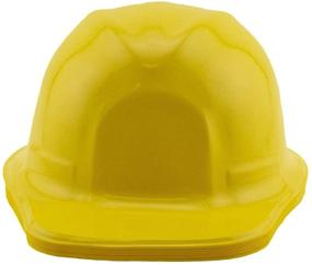 img 2 attached to 🎉 24 Pack of Yellow Soft Plastic Construction Novelty Hats for Birthday Party Dress Up by Ifavor123