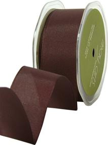 img 1 attached to 🎀 Brown Solid Ribbon, 1.5-Inch Width - May Arts