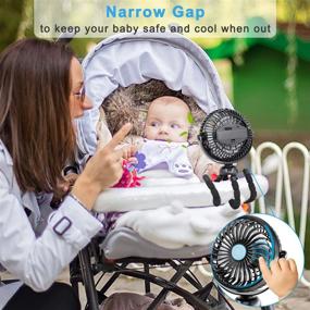 img 3 attached to 🌬️ Zuvas Stroller Fan: Mini Portable Battery Operated Personal Fan with Flexible Tripod – Ideal for Baby Cribs, Treadmills, Bikes, Camping – 360° Rotatable, Stepless Speeds, USB Charging