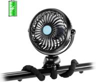 🌬️ zuvas stroller fan: mini portable battery operated personal fan with flexible tripod – ideal for baby cribs, treadmills, bikes, camping – 360° rotatable, stepless speeds, usb charging logo