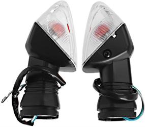 img 1 attached to 🚦 Kawasaki Ninja ZX-6R, KLE 500, KLE 650 Turn Signal Indicator Stop Light (One Pair, Clear Lens, Fits Front or Rear)