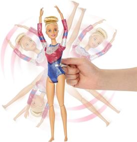 img 1 attached to 🤸 Sparkle and Spin with Barbie Gymnastics Playset featuring Twirling Accessories