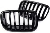 🖤 glossy black front hood bumper abs plastic grille for 2007-2013 x5 (e70) by longkees logo