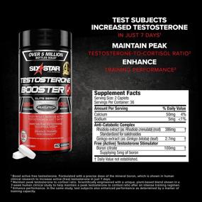 img 3 attached to Scientifically Researched Six Star Testosterone Booster Supplement - Enhances Training Performance, Extreme Strength, Maintains Peak Testosterone - 60 White Caplets