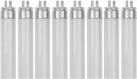 sterl lighting - 6w g5 mini 2 pin base 120/220v 8.34in 300lm under cabinet display lighting straight tube light for garage or kitchen, t5 fluorescent bulbs replacement, f6t5/cw 4100k white - pack of 8 logo