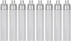 img 4 attached to Sterl Lighting - 6W G5 Mini 2 Pin Base 120/220V 8.34In 300Lm Under Cabinet Display Lighting Straight Tube Light for Garage or Kitchen, T5 Fluorescent Bulbs Replacement, F6T5/CW 4100K White - Pack of 8