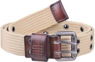 moonsix double grommet canvas: durable men's belt accessories for style and function logo