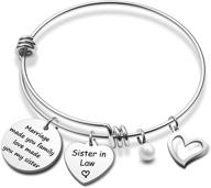 marriage made us family, love made you my sister: sister 💍 in law bracelet, the perfect wedding gift for the sister of the groom logo