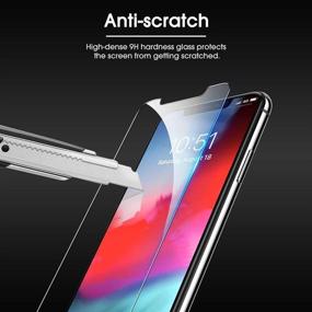 img 1 attached to OMOTON Tempered Glass Screen Protector Compatible Apple IPhone Inch Pack