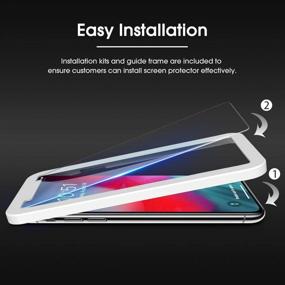 img 3 attached to OMOTON Tempered Glass Screen Protector Compatible Apple IPhone Inch Pack