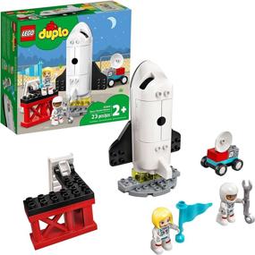 img 4 attached to 🚀 New 2021 LEGO DUPLO Town Space Shuttle Mission 10944 Building Toy: Creative Learning Playset with Space Shuttle (23 Pieces)