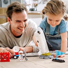 img 2 attached to 🚀 New 2021 LEGO DUPLO Town Space Shuttle Mission 10944 Building Toy: Creative Learning Playset with Space Shuttle (23 Pieces)