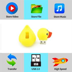 img 3 attached to 🦆 Quirky and Adorable EASTBULL 64GB Duck-Shaped Flash Drive – Perfect Memoir for Your Data