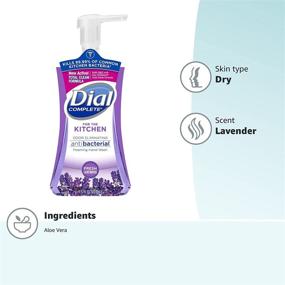 img 1 attached to 🧼 Пена Dial Complete Antibacterial для рук в кухне: свежий аромат лаванды - 7,5 жидких унций - Силa борьбы с гермами!